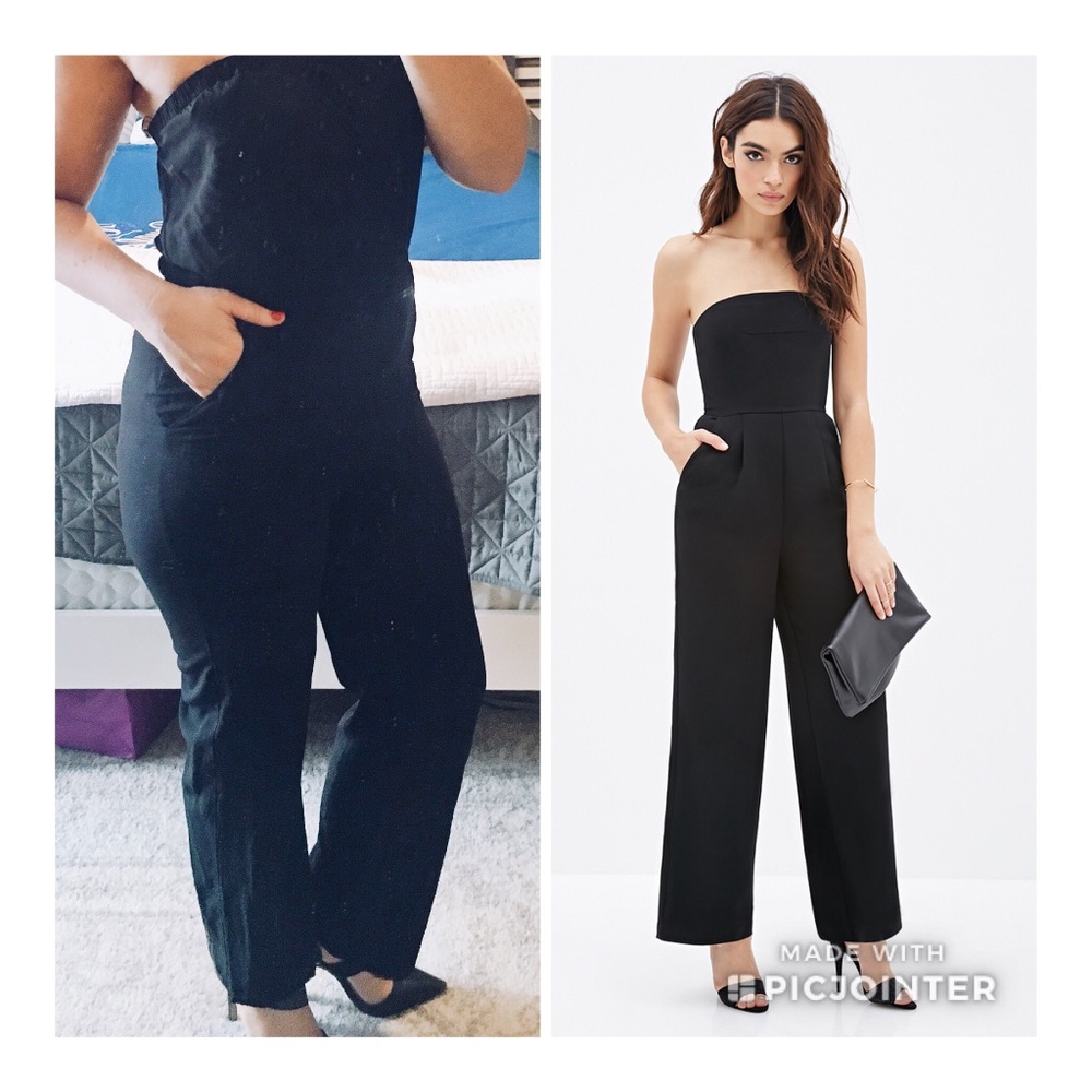 F21 black jumpsuit - Picture 1 of 7
